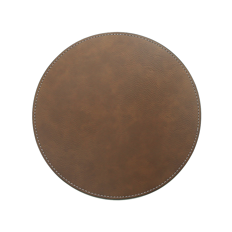 Laseroitava nahkainen pyöreä hiirimatto 20*20cm