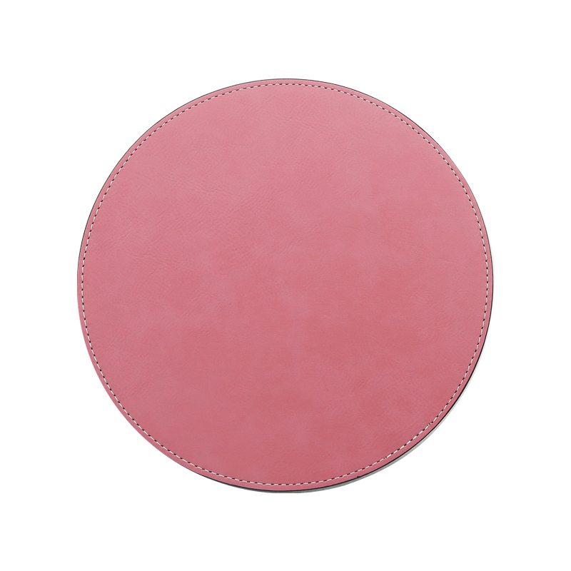 Laseroitava nahkainen pyöreä hiirimatto 20*20cm