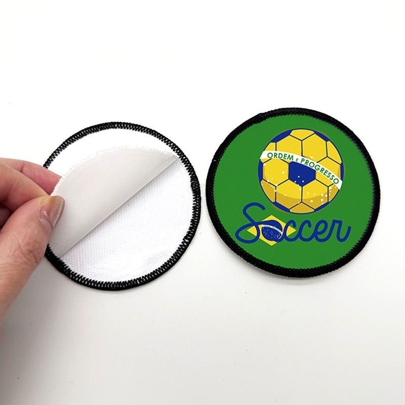 2 1/2' pyöreä sublimaatiokangas Merrow Patch liimalla