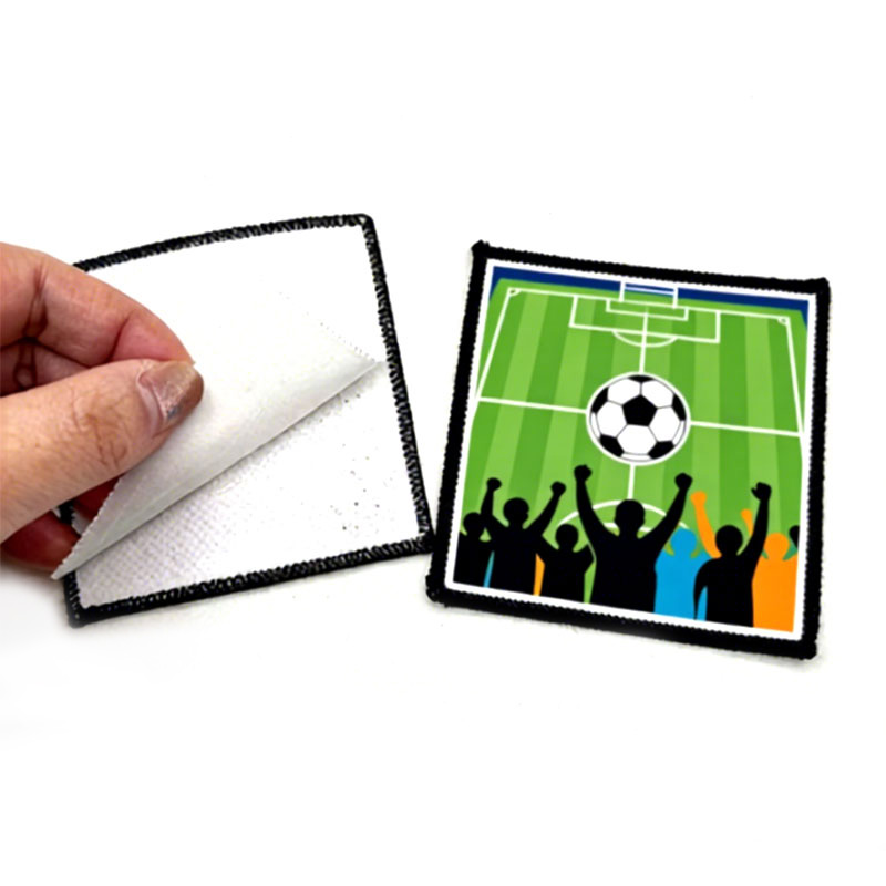 3' x 3' neliömäinen sublimaatiokangas Merrow Patch liimalla