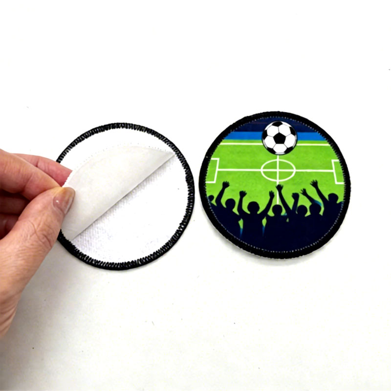 2 1/2' pyöreä sublimaatiokangas Merrow Patch liimalla