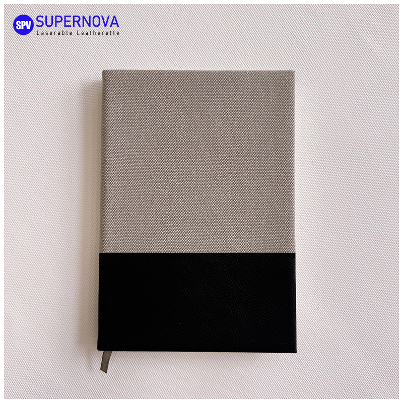 Halkaistu laserleatherette & Canvas -muistikirja Halkaistu laserleatherette & Canvas -muistikirja
