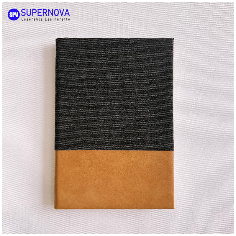 Halkaistu laserleatherette & Canvas -muistikirja Halkaistu laserleatherette & Canvas -muistikirja