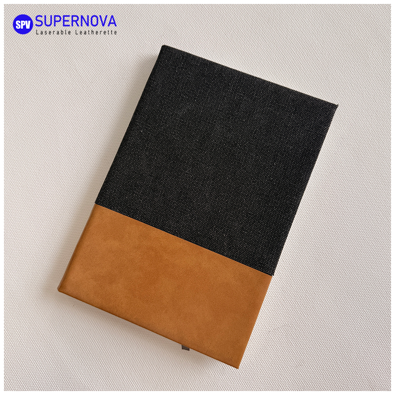 Halkaistu laserleatherette & Canvas -muistikirja Halkaistu laserleatherette & Canvas -muistikirja