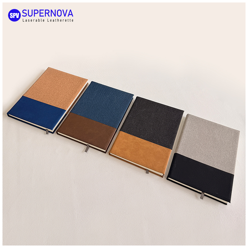Halkaistu laserleatherette & Canvas -muistikirja Halkaistu laserleatherette & Canvas -muistikirja