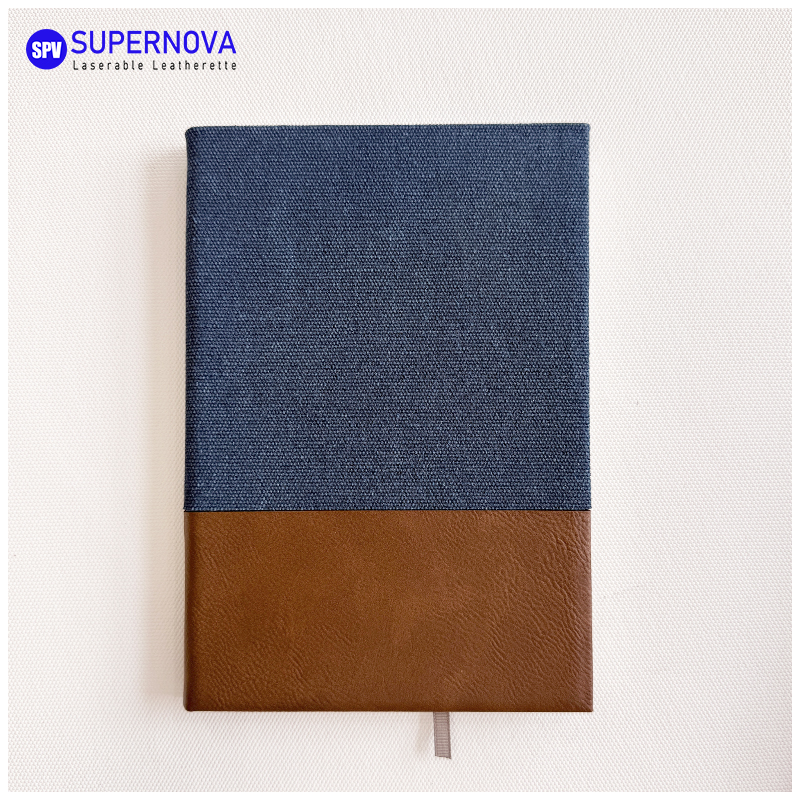 Halkaistu laserleatherette & Canvas -muistikirja Halkaistu laserleatherette & Canvas -muistikirja