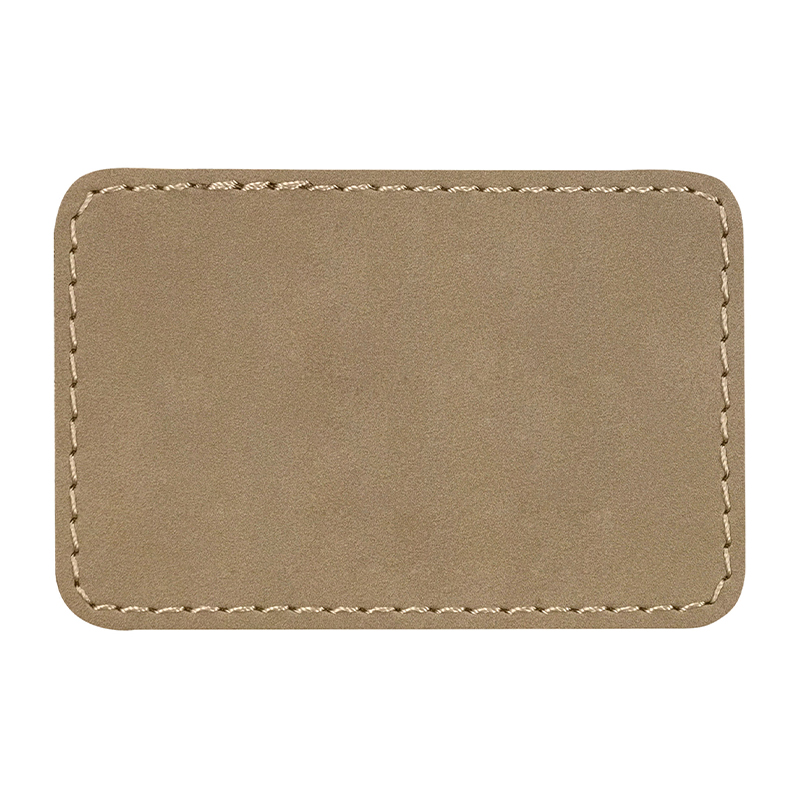 3' x 2' suorakulmion nahkaiset merkit