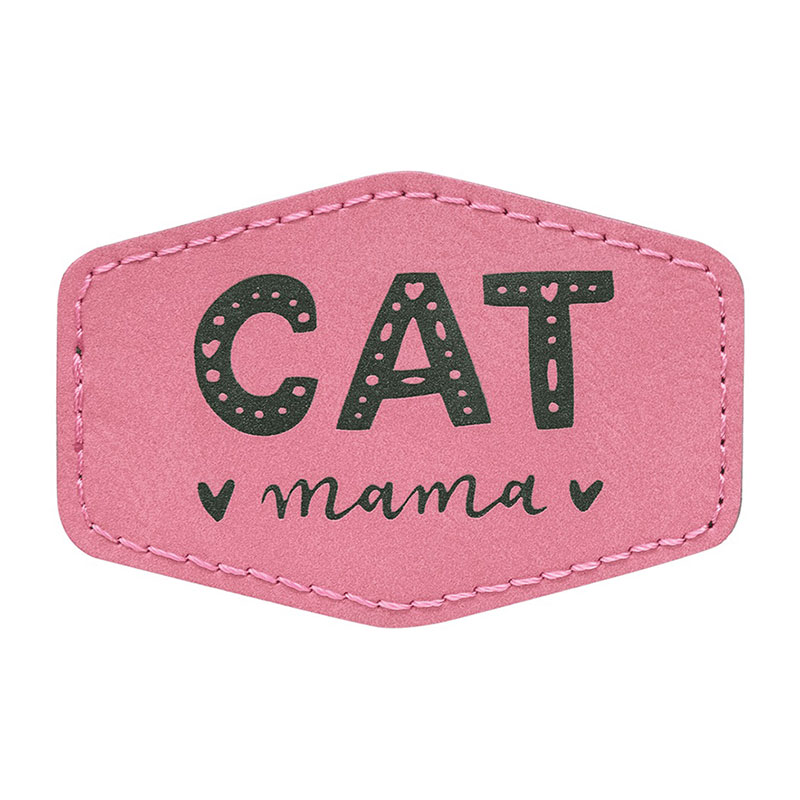 3 1/2' x 2 1/2' Hex Leatherette Patches
