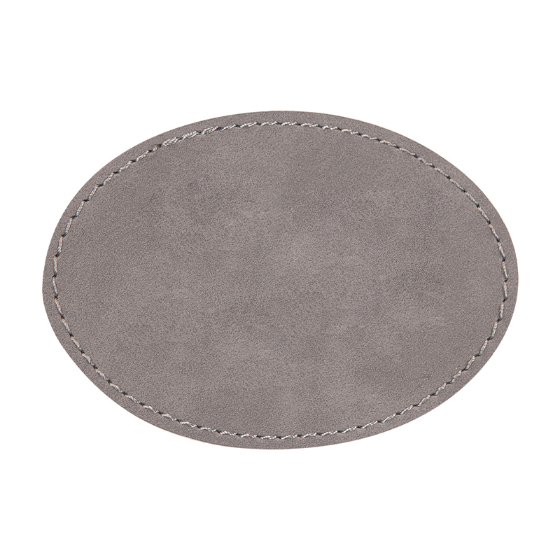 3 1/2' x 2 1/2' soikea tekonahkamerkki