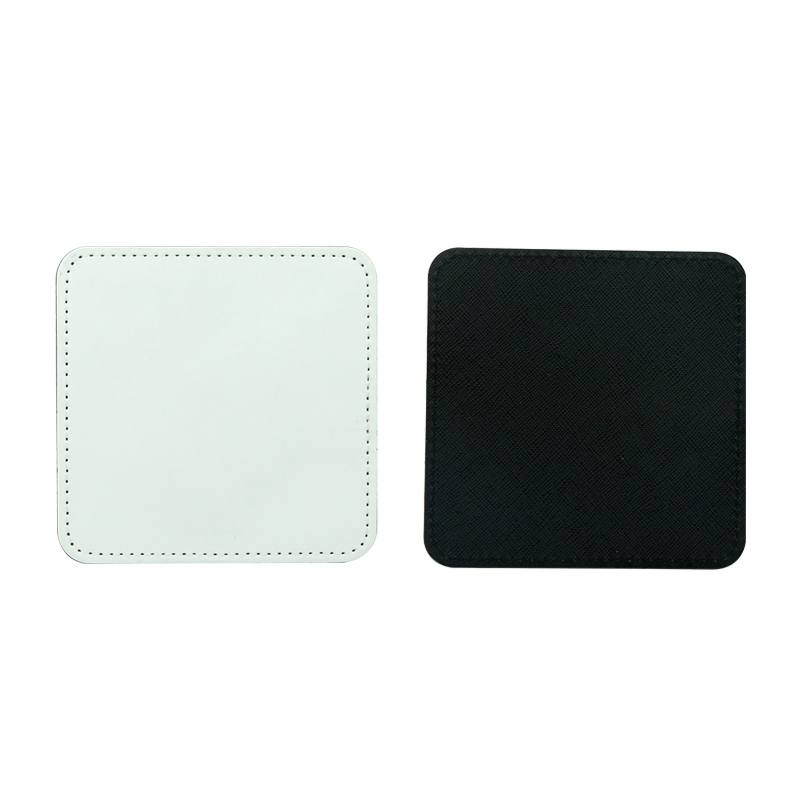 Sublimaatio PU-nahkainen muki Coaster -neliö