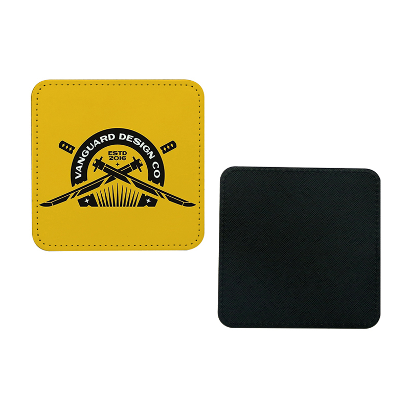 Sublimaatio PU-nahkainen muki Coaster -neliö