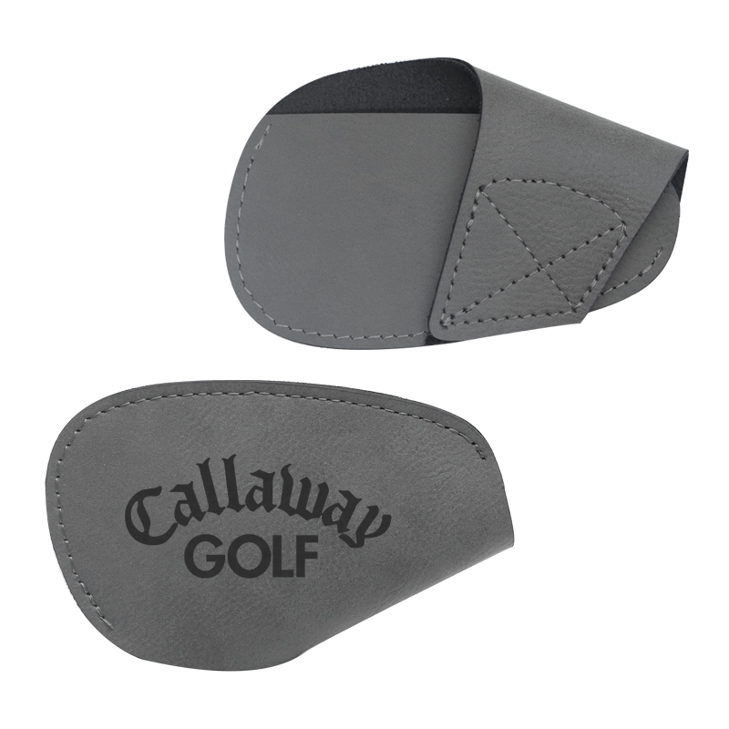 Laseroitava nahkainen golfmailan kansi