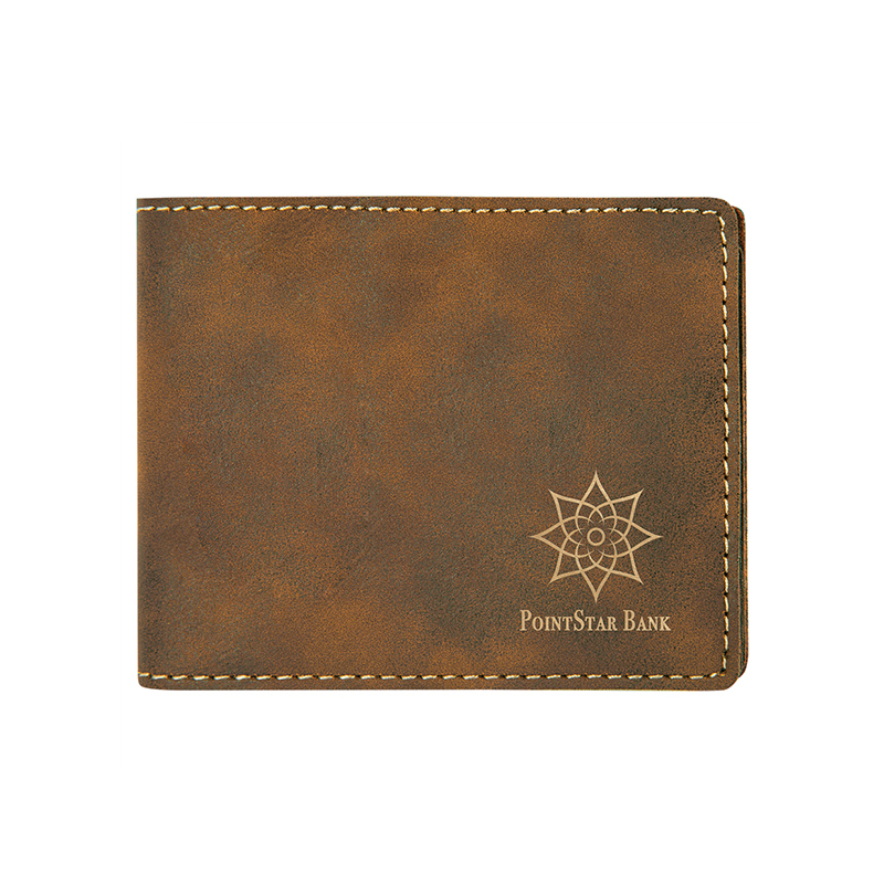 Laserable Leatherette Bifold lompakko