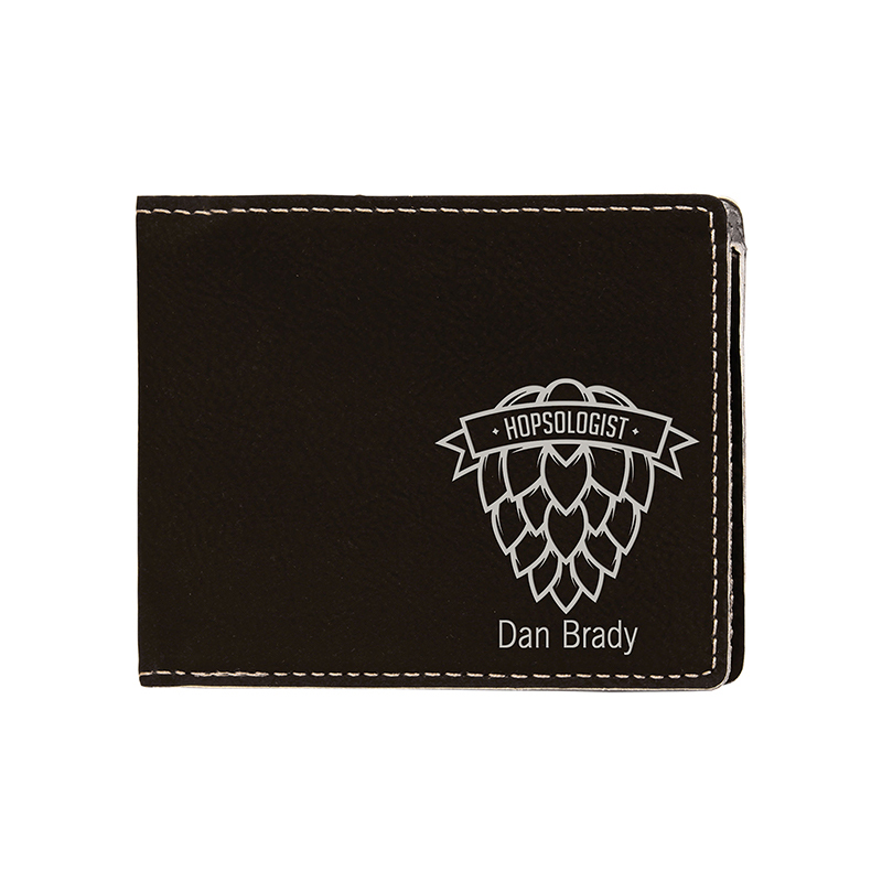 Laserable Leatherette Bifold lompakko