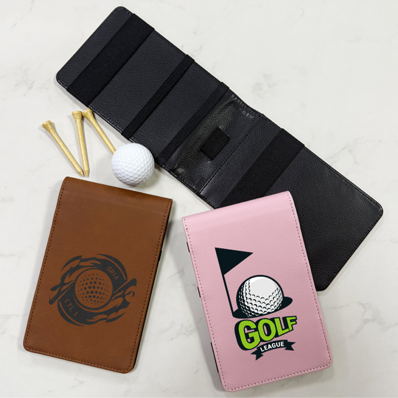 Sublimaationahkainen golftuloskorttipidike