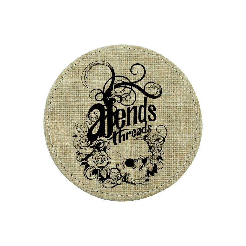Sublimaatio Juutti Coaster-Round Sublimaatio Juutti Coaster-Round