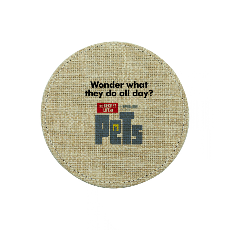 Sublimaatio Juutti Coaster-Round Sublimaatio Juutti Coaster-Round