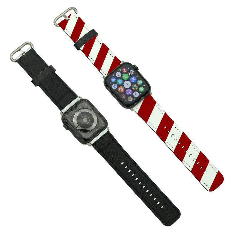 Sublimoitu PU-nahka Apple iWatch -rannekkeet sarjalle 4/5-44mm