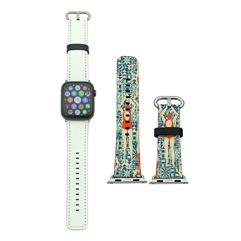 Sublimoitu PU-nahka Apple iWatch -rannekkeet sarjalle 4/5-44mm