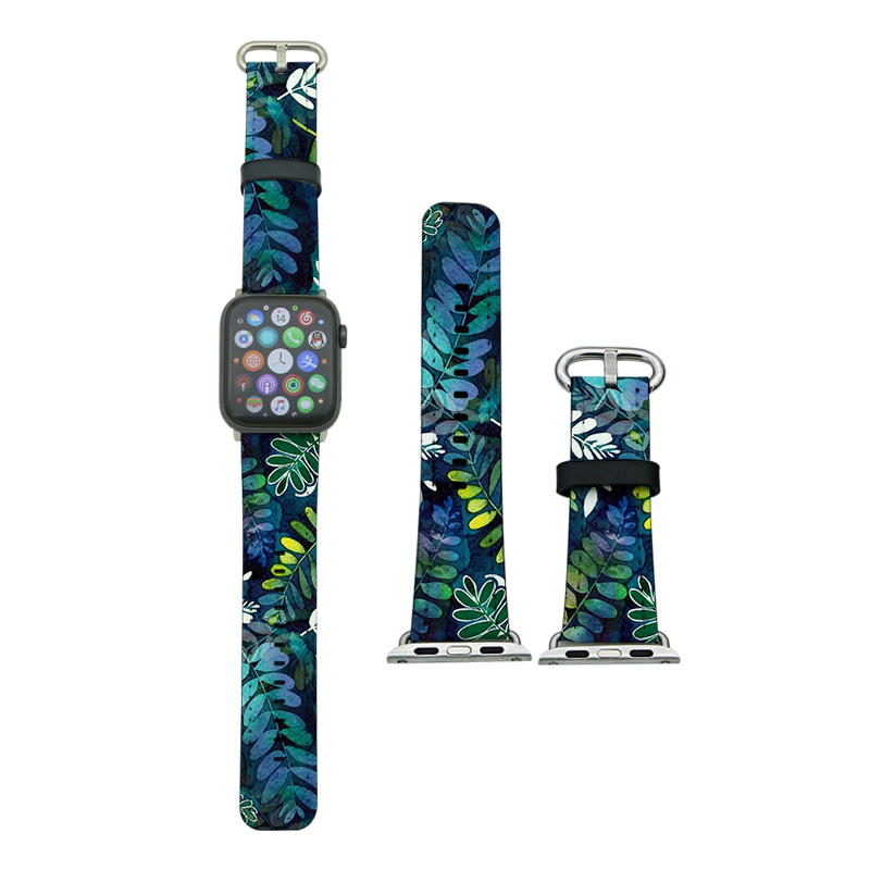 Sublimoitu PU-nahka Apple iWatch -rannekkeet sarjalle 4/5-44mm