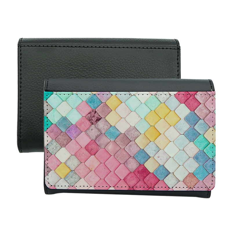 Sublimaationahkainen bifold lompakko - lyhyt