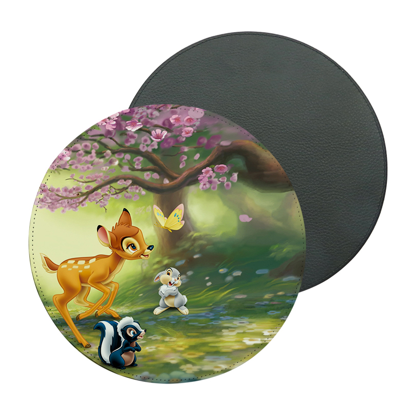 Sublimation Pu -nahkainen hiirimatto - pyöreä
